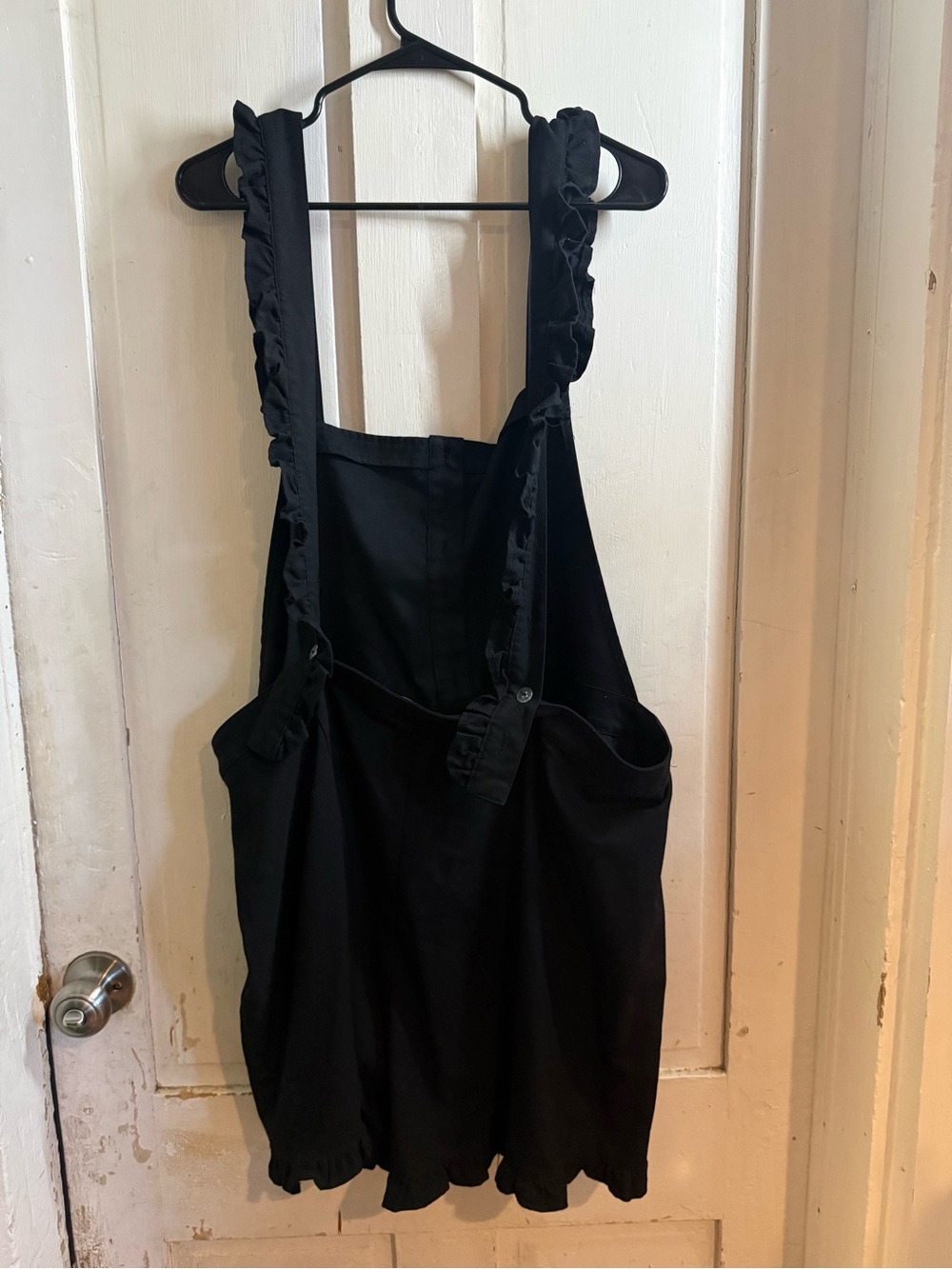 Hot Topic Black Ruffle-Strap Overalls - Picture 3 of 3